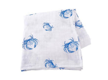 Load image into Gallery viewer, Blue Crab Swaddle (Unisex)
