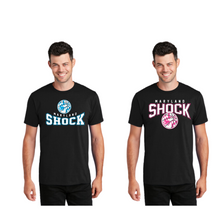 Load image into Gallery viewer, customized Shock travel basketball-adult tee- black
