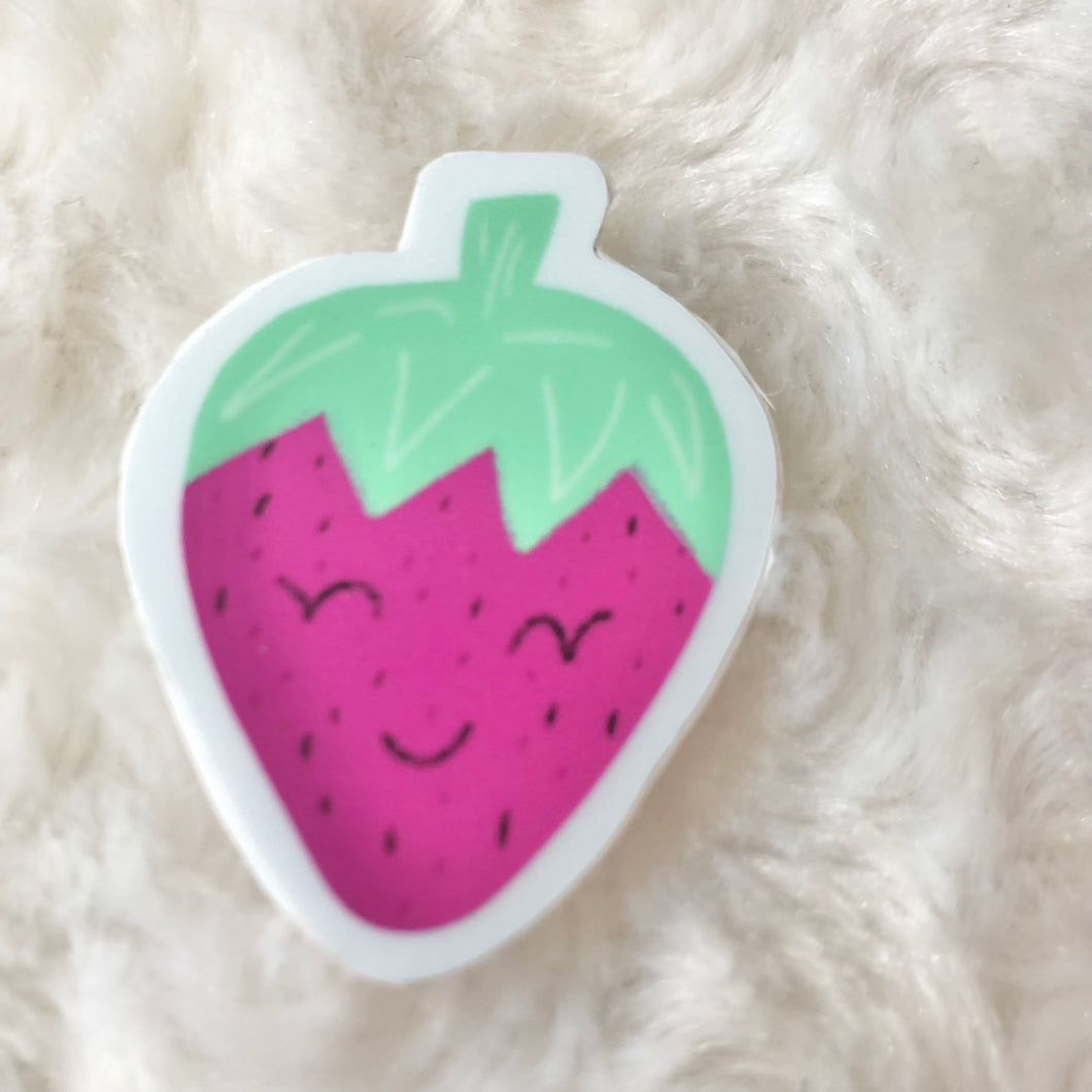 Mini Strawberry Sticker