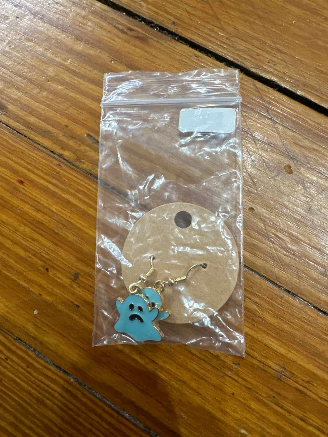 Blue ghost earrings