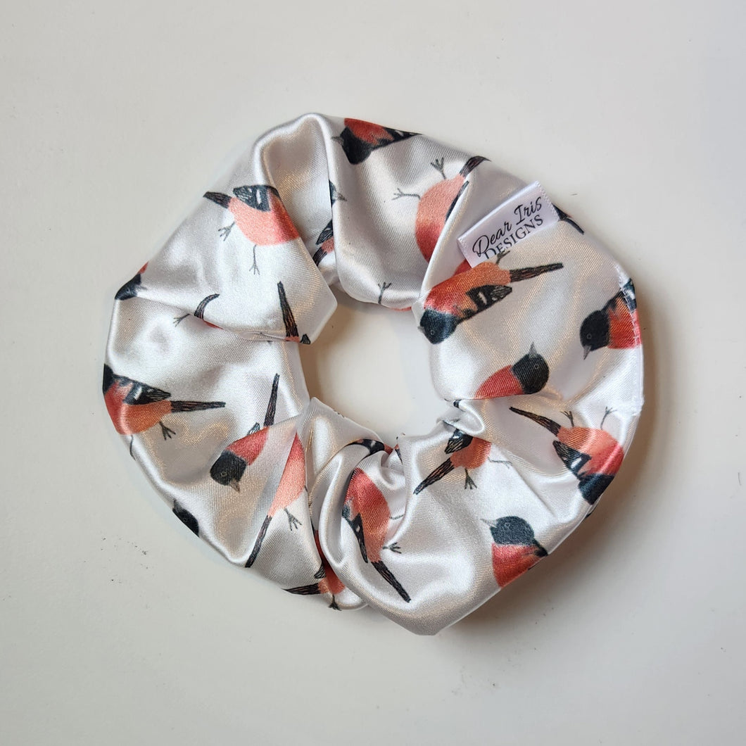 Oriole Bird Satin Scrunchie