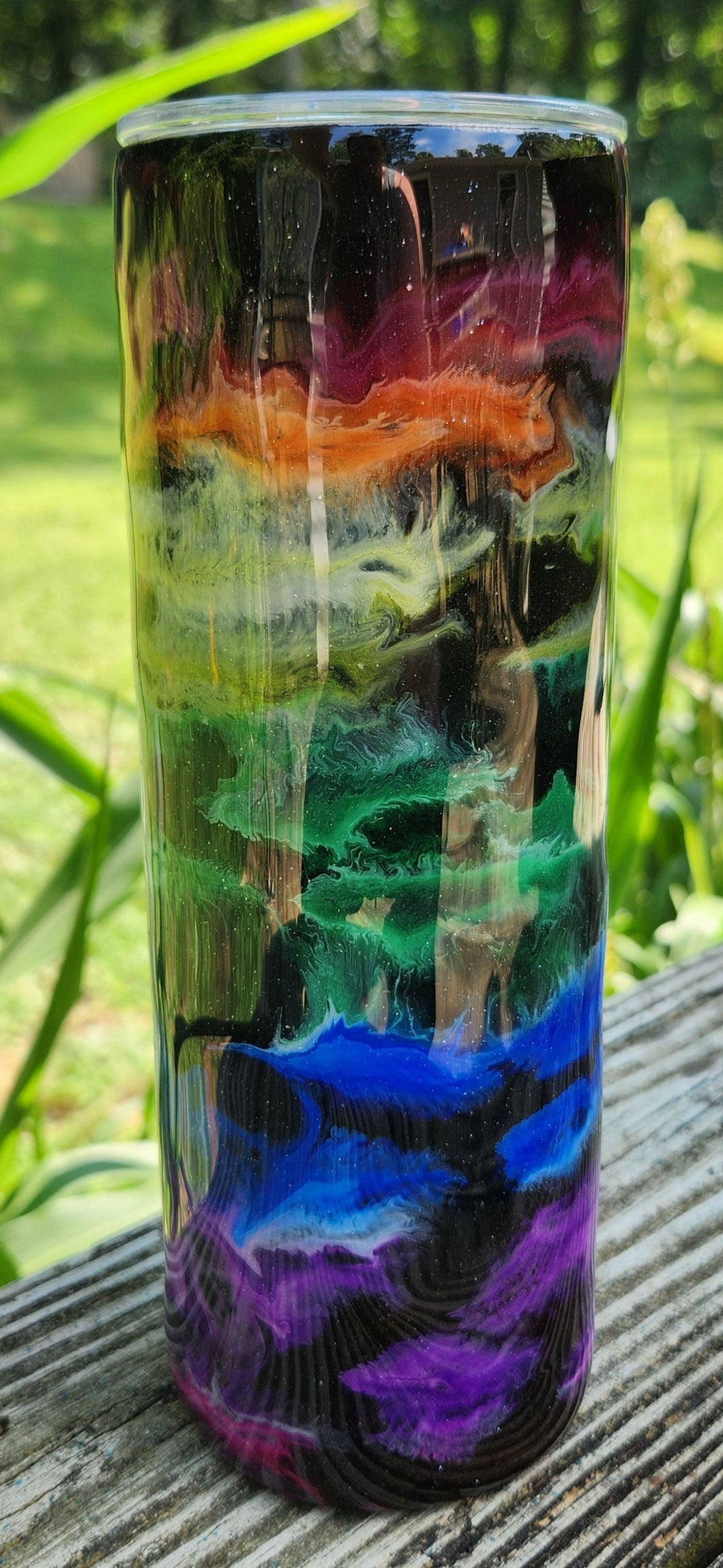 Rainbow Swirl Tumbler