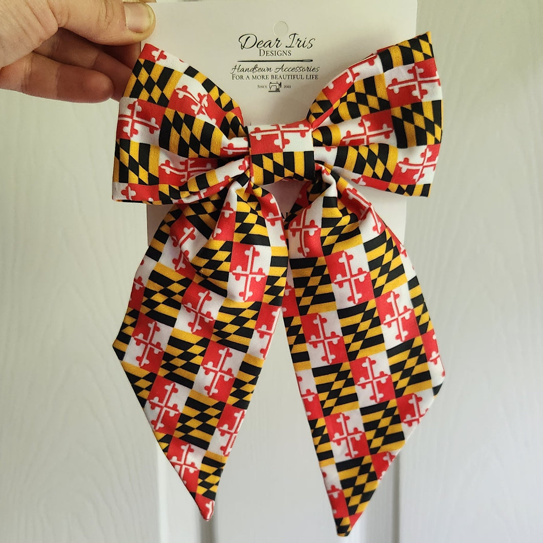 Maryland Flag Jumbo Bow