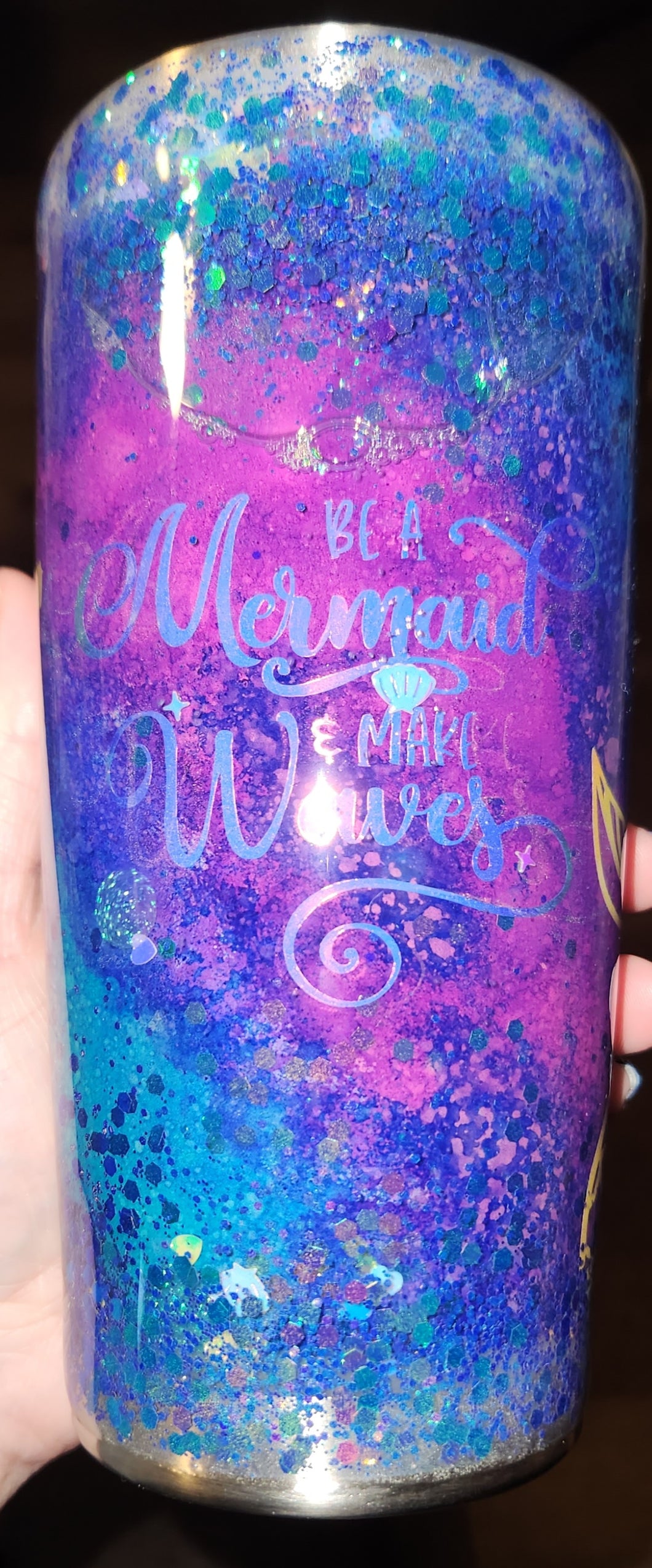 Mermaid Snow Globe Tumbler 20 oz.