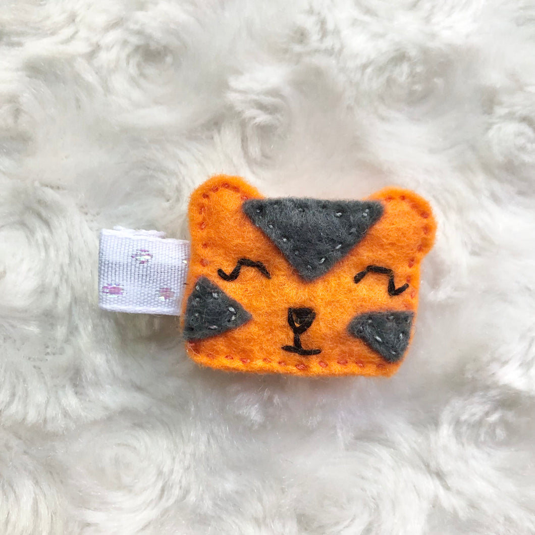 Felt Tiger Hair Clip