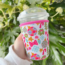 Load image into Gallery viewer, Coffee Cup Cover - Pink Christmas: Small / 16oz
