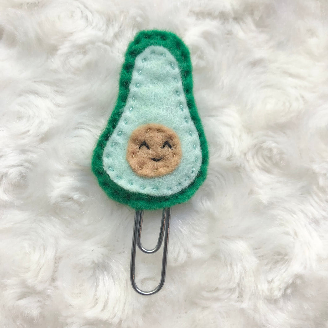 Felt Avocado Bookmark