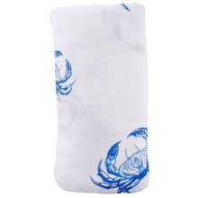 Load image into Gallery viewer, Blue Crab Swaddle (Unisex)
