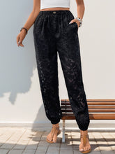 Load image into Gallery viewer, Pocketed Lace Elastic Waist Pants
