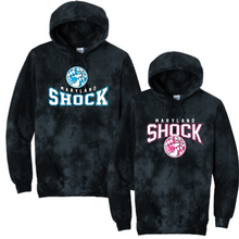 Load image into Gallery viewer, Shock travel basketball-tie dye hoodie- black
