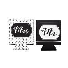 Load image into Gallery viewer, Mr &amp; Mrs Drink Sleeve Set
