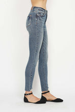 Load image into Gallery viewer, Judy Blue Full Size Tummy Control Vintage Wash Hem Destroy Skinny Jeans
