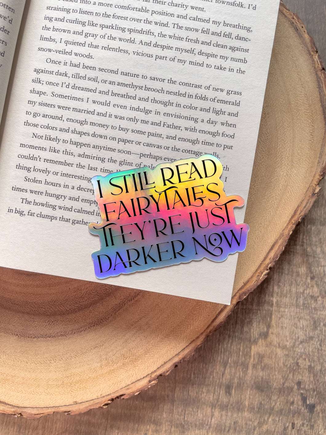 Darker Fairytales Bookish Reader Waterproof Vinyl Sticker