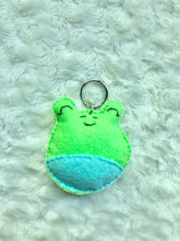 Load image into Gallery viewer, Felt Woodland Keychains- Frog, Daisy
