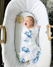 Load image into Gallery viewer, Blue Crab Swaddle (Unisex)
