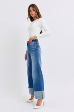 Load image into Gallery viewer, Judy Blue Full Size Distressed High Waist Wide Leg Jeans
