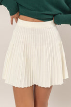 Load image into Gallery viewer, HYFVE High Waist Knit Pleated Flare Mini Skirt
