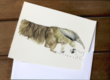 Load image into Gallery viewer, Sweet Treat-- Anteater Watercolor Cute Cardstock Card
