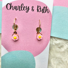 Load image into Gallery viewer, Mini Daisy Huggie Earrings
