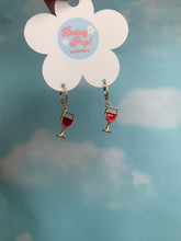 Load image into Gallery viewer, Red Wine Earrings
