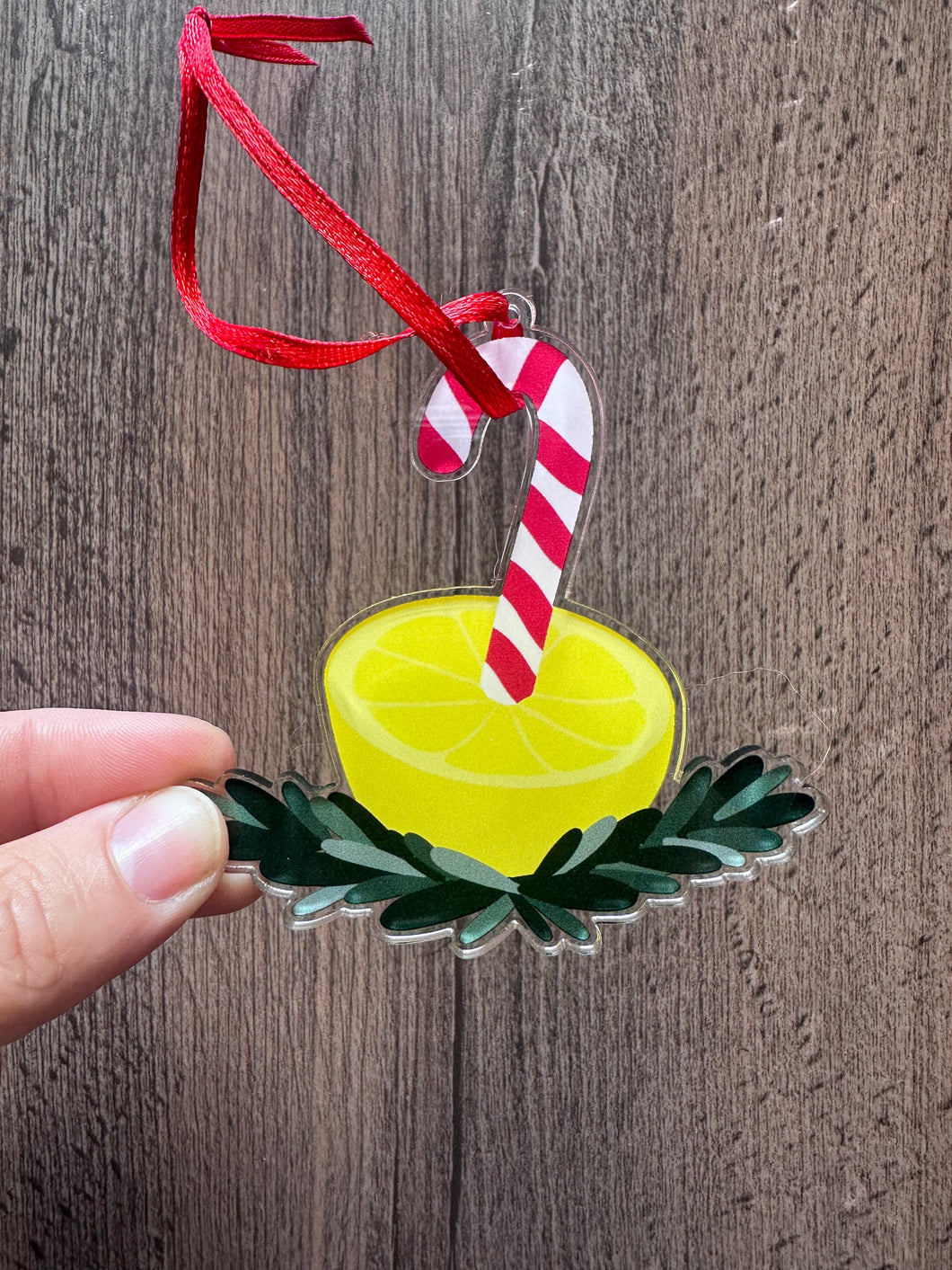 Lemon Peppermint Double Sided Ornament