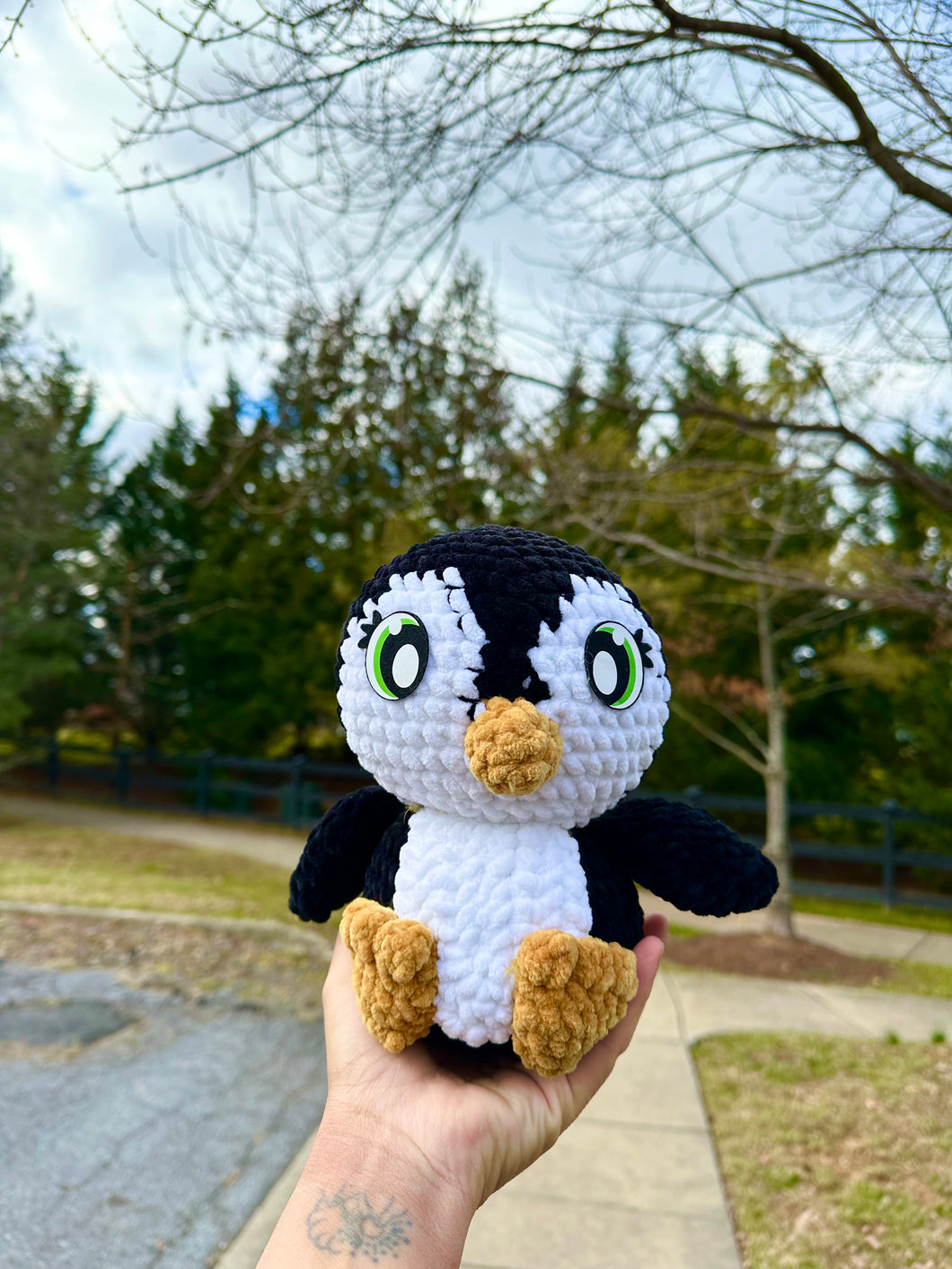 Black Crochet Penguin