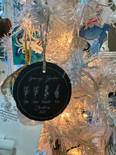 Load image into Gallery viewer, Customized Garden slate ornament- Christmas 2023
