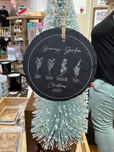 Load image into Gallery viewer, Customized Garden slate ornament- Christmas 2023
