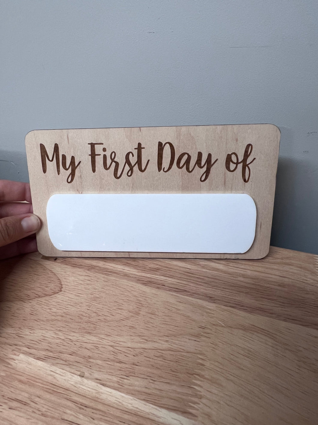 My first day of school sign