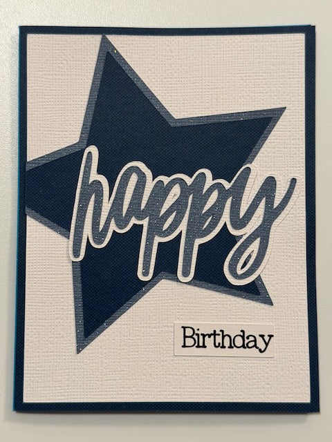 Star Happy Birthday Card