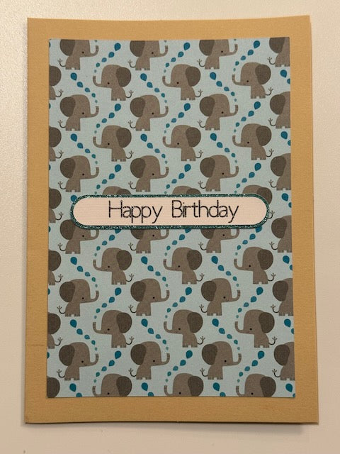 Elephant Baby Card