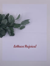 Load image into Gallery viewer, Lettuce Rejoice Christmas Card
