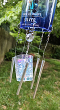 Load image into Gallery viewer, Upcycled Milagro Tequila Bottle Wind Chime
