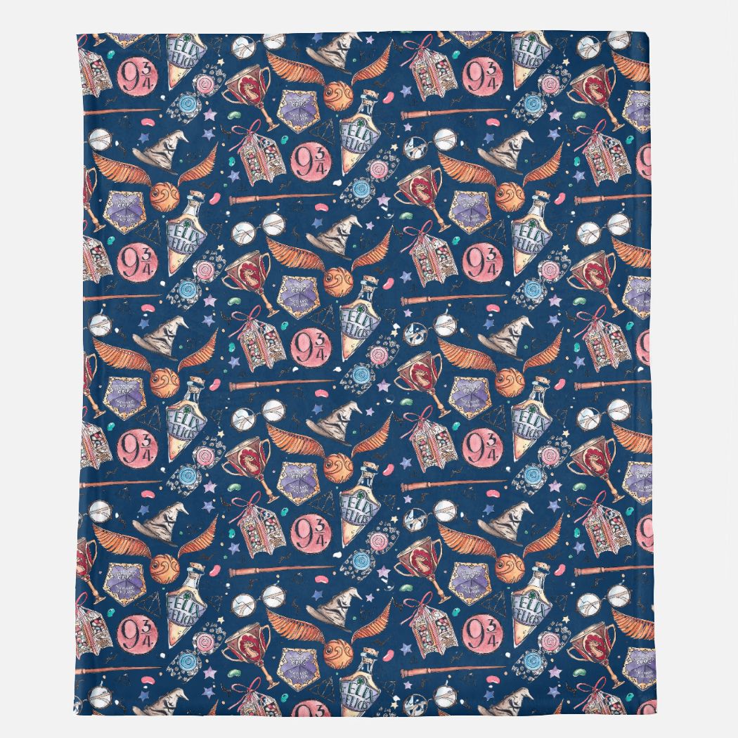 wizard- all over print minky blanket 50x60