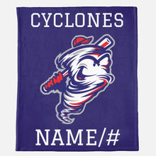 Load image into Gallery viewer, 9U RED-Sykesville Cyclones blanket fundraiser- PRE ORDER-CLOSED
