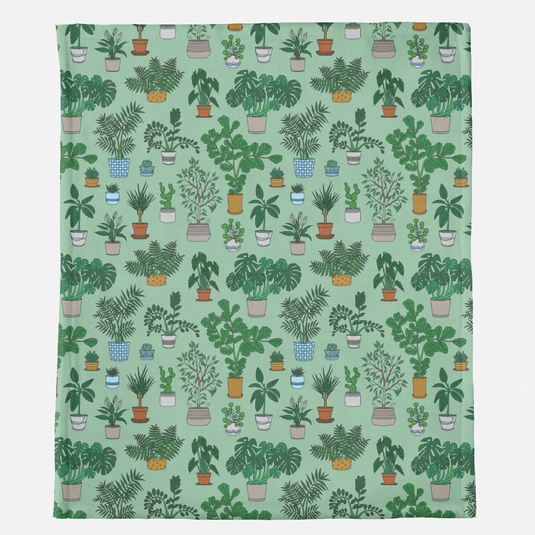 planty- all over print minky blanket 50x60