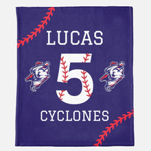 Load image into Gallery viewer, 9U RED-Sykesville Cyclones blanket fundraiser- PRE ORDER-CLOSED
