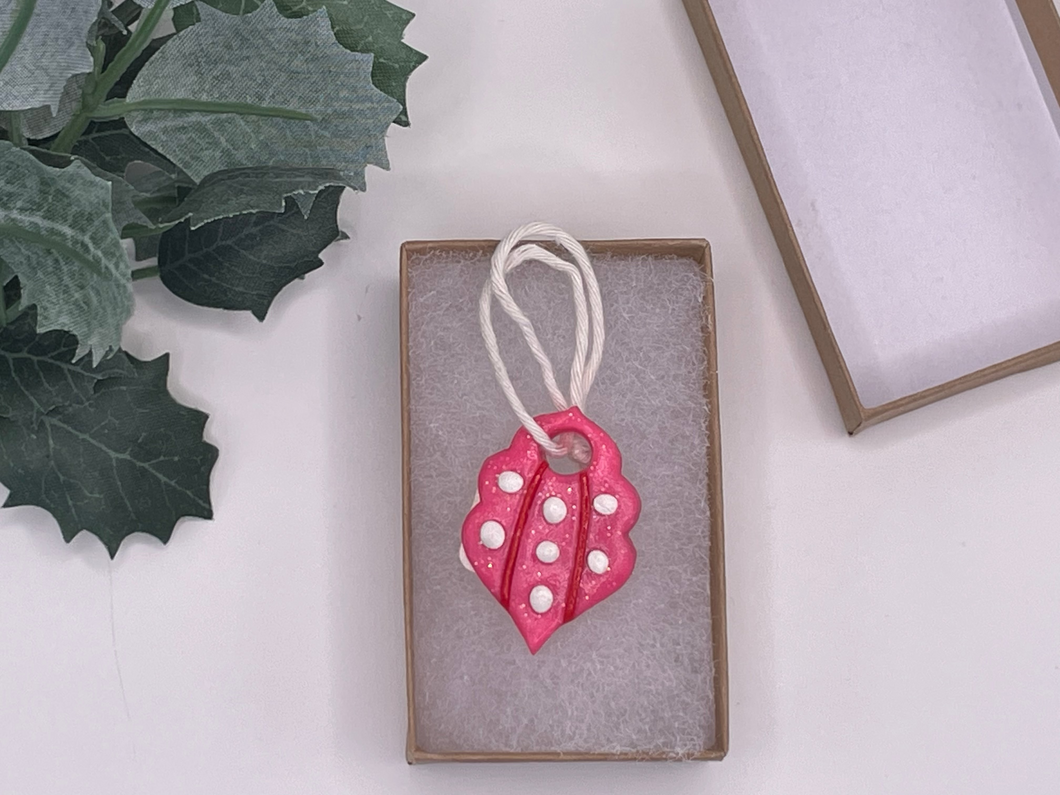 Sparkly Pink Christmas Bulb Ornament