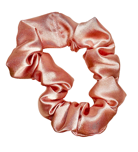 Pink Classic Satin Scrunchie (Single)