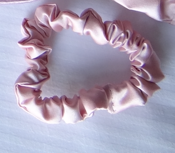 Pink Slim Satin Scrunchie (Single)