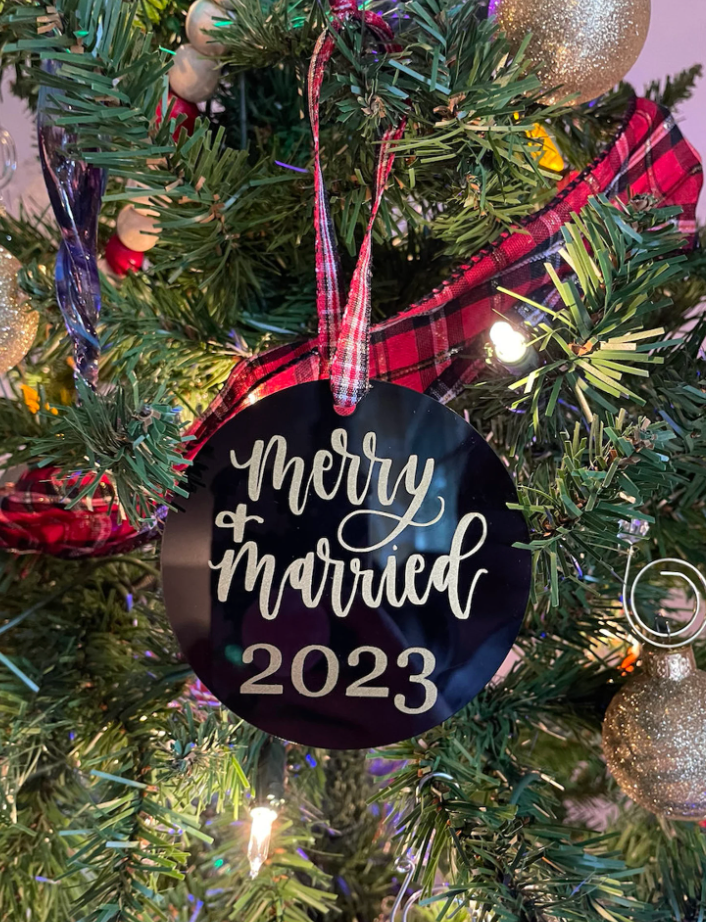 Merry & Married 2024 Ornament