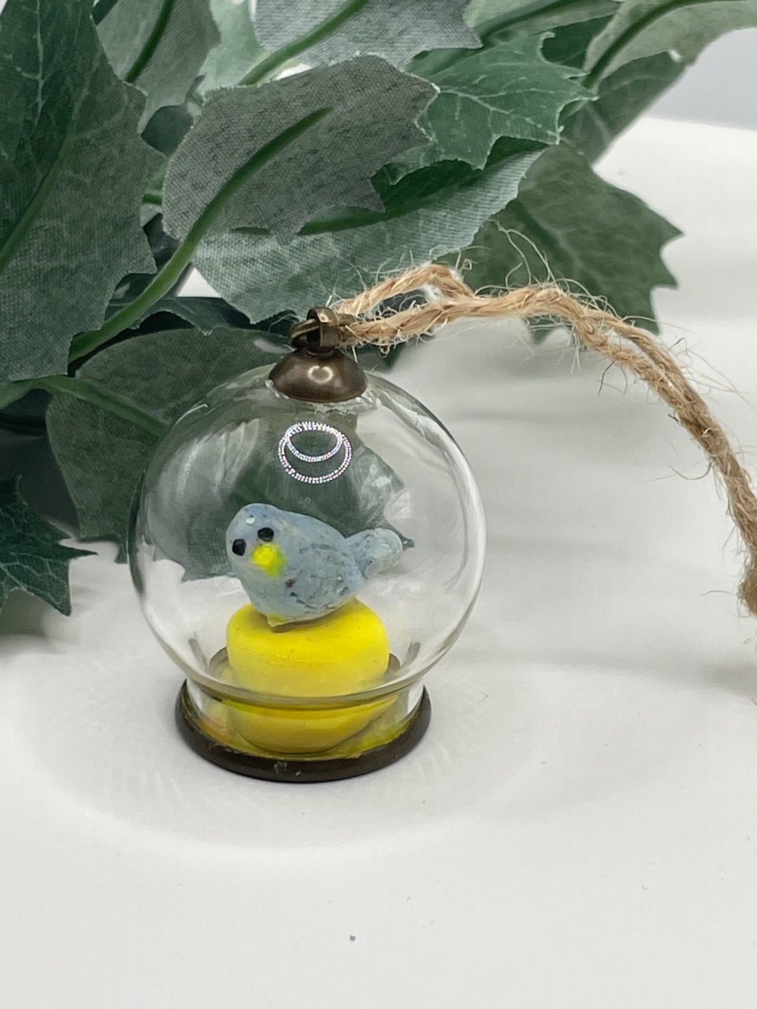 Baby Blue Bird Christmas Ornament