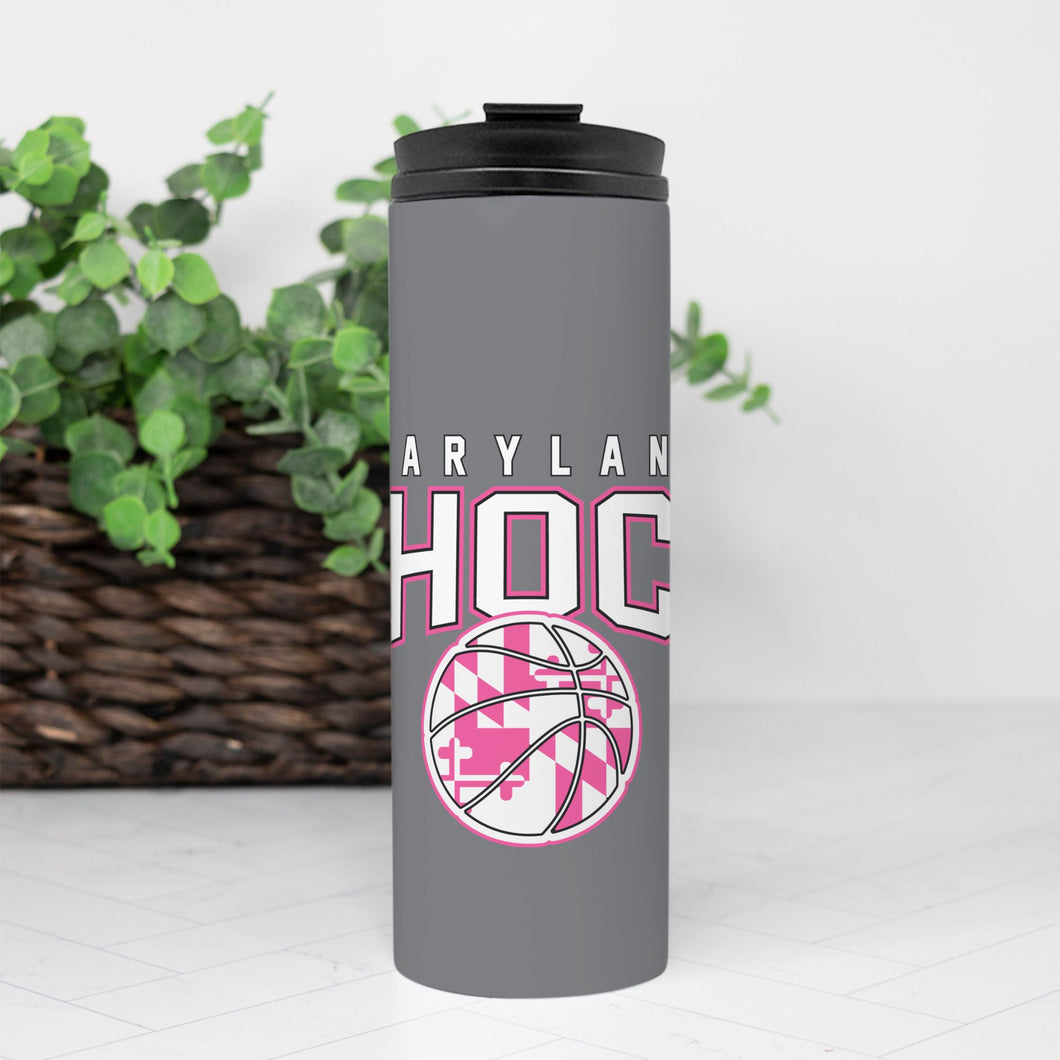 Maryland Shock- 16oz beverage tumbler- pink logo