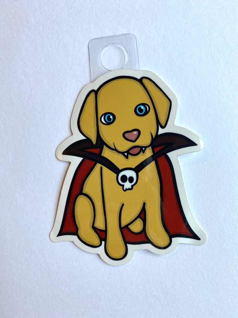 Vampire Dog Sticker