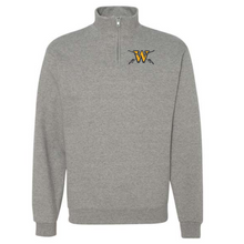 Load image into Gallery viewer, Winfield apparel-  W logo printed 1/4 zip sweatshirt
