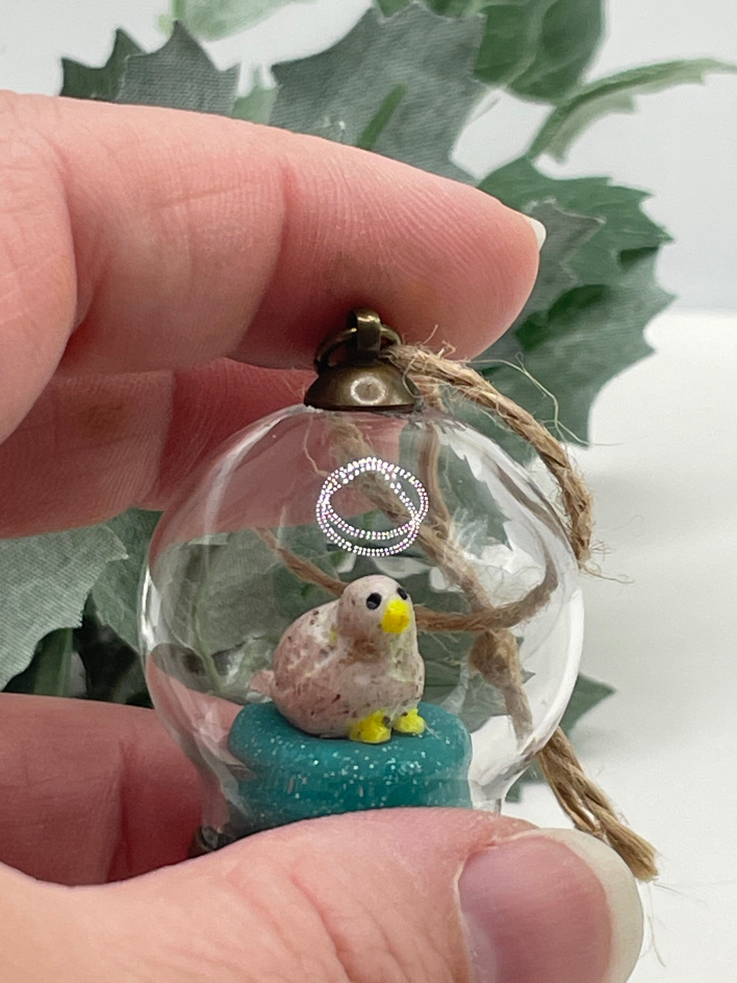 Little Snow Bird Christmas Ornament