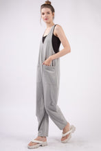 Load image into Gallery viewer, VERY J  Plunge Sleeveless Jumpsuit with Pockets
