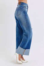 Load image into Gallery viewer, Judy Blue Full Size Distressed High Waist Wide Leg Jeans
