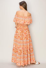 Load image into Gallery viewer, HYFVE Floral Off-Shoulder Tie Front Maxi Dress
