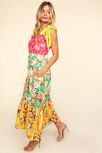 Load image into Gallery viewer, Haptics Floral Color Block Maxi Dress with Pockets
